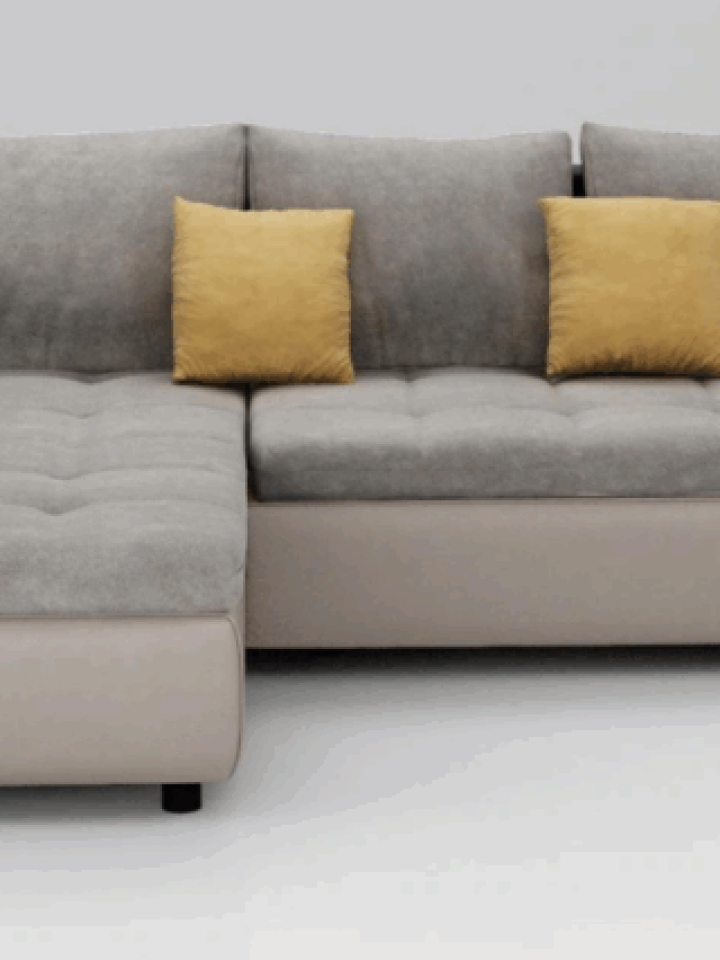 Create a sculptural centrepiece with the elegance of curved sofas