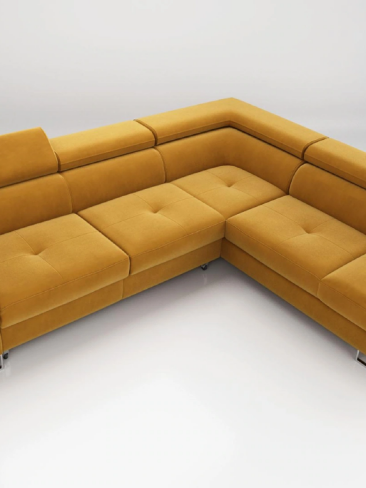 Bring joy and light into your home with a yellow corner sofa