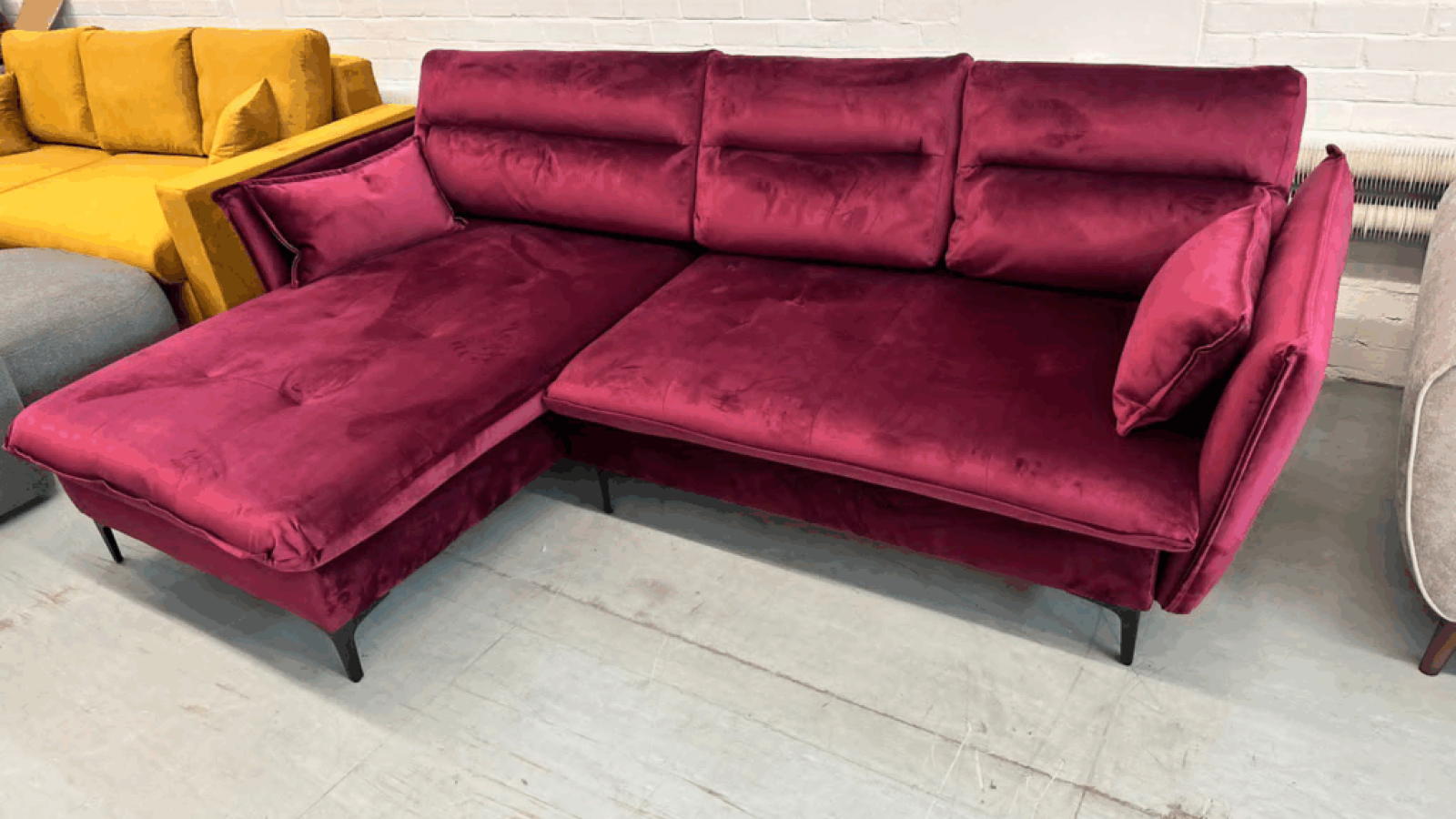 How to decorate around bold-coloured furniture
