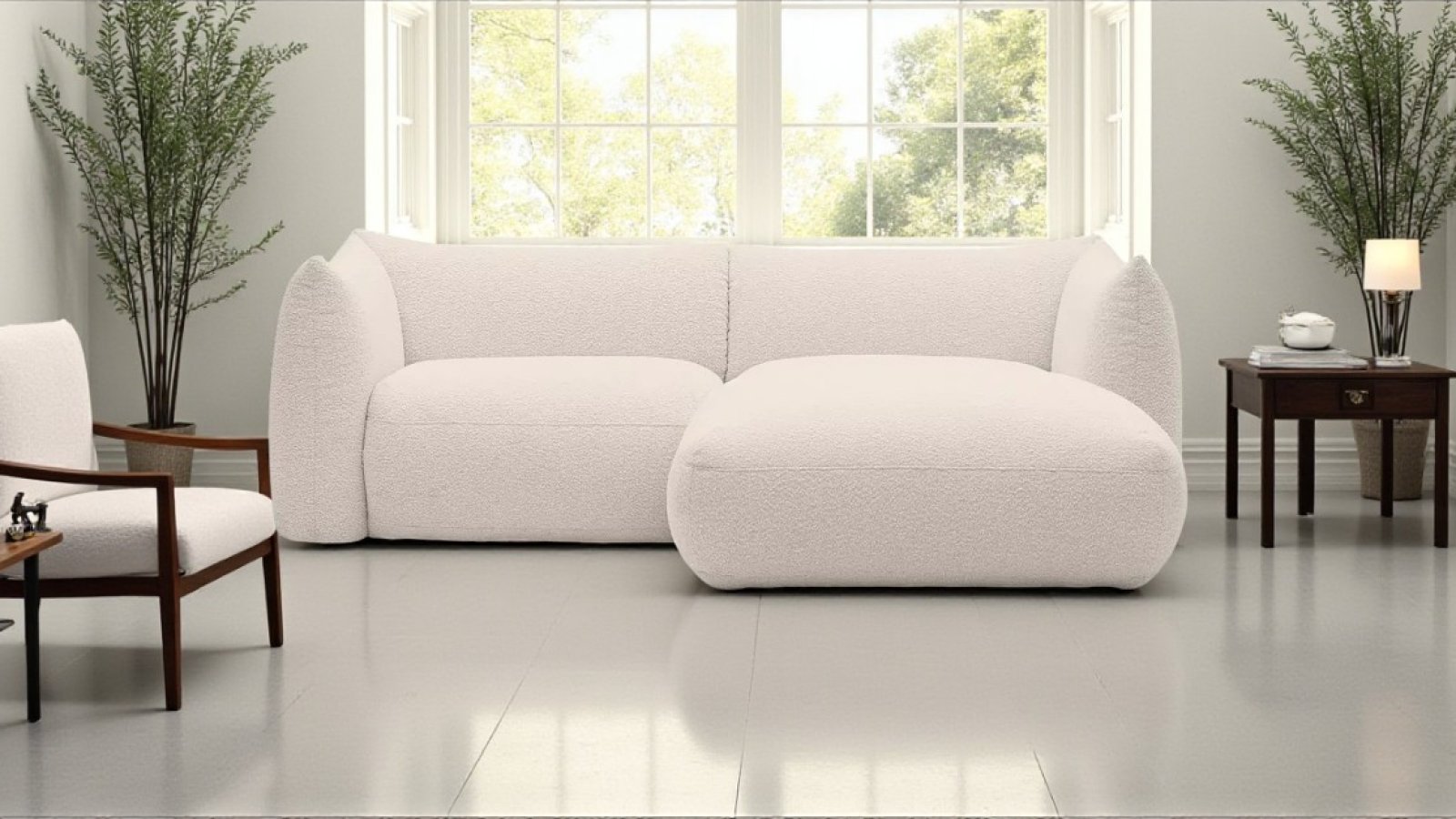 How to style furniture around a bay window?