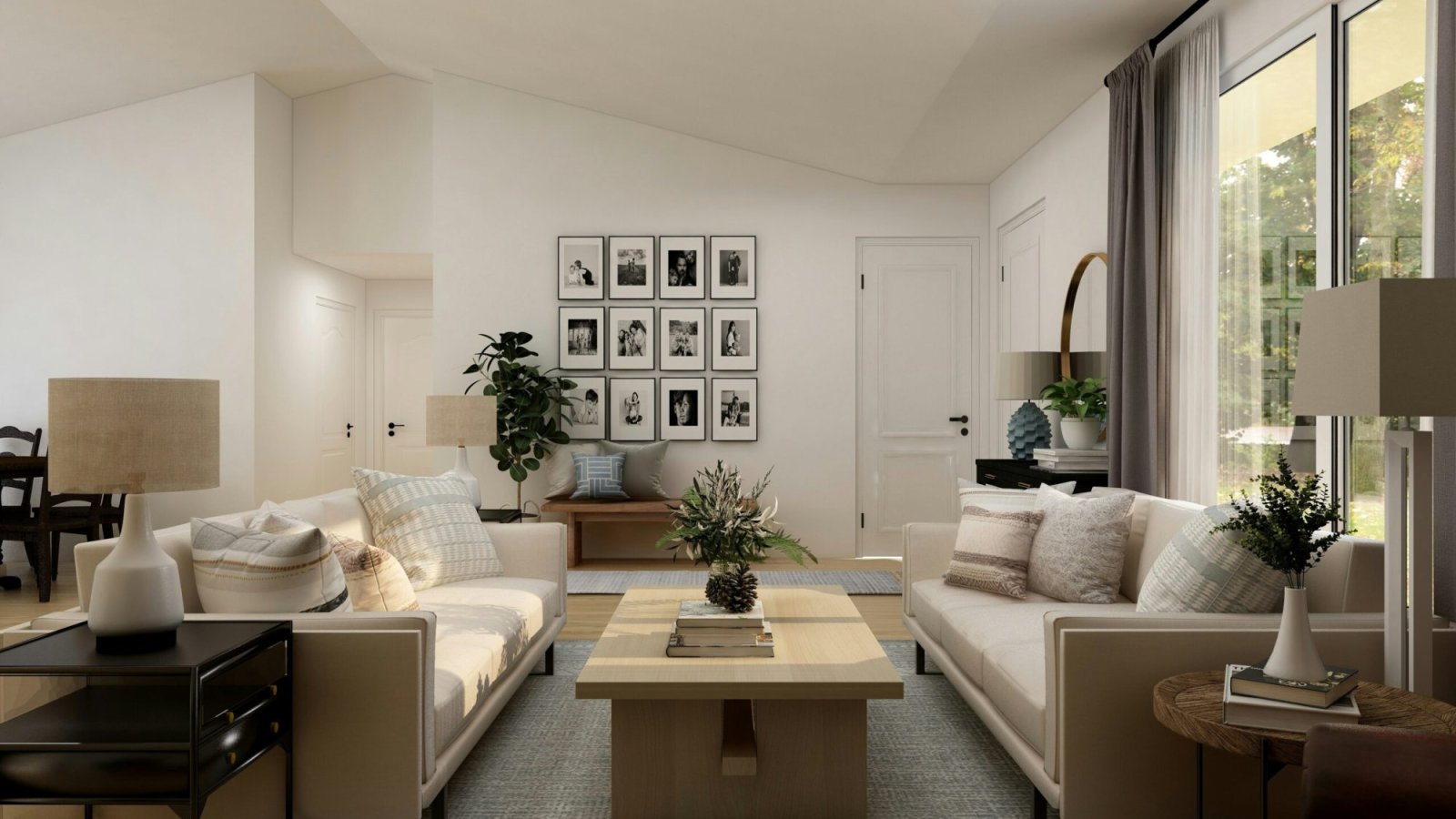 How to arrange a large living room and use the space effectively?