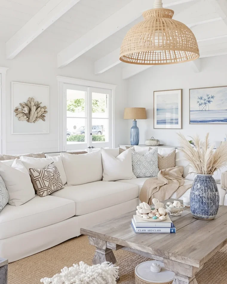 Hampton Style Living Room: How to Decorate? Colours & Furniture