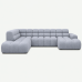 Cloudy Large U Shaped Corner Sofa