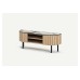 Mila TV Unit Open Shelves Small Sandy Oak