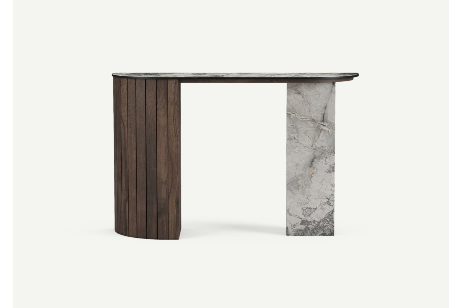 Mila Console Table Baroque Oak Left