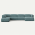 Moved XL U Shaped Sofa with Side Chaise