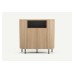 Mila Tall Sideboard Two Doors Sandy Oak