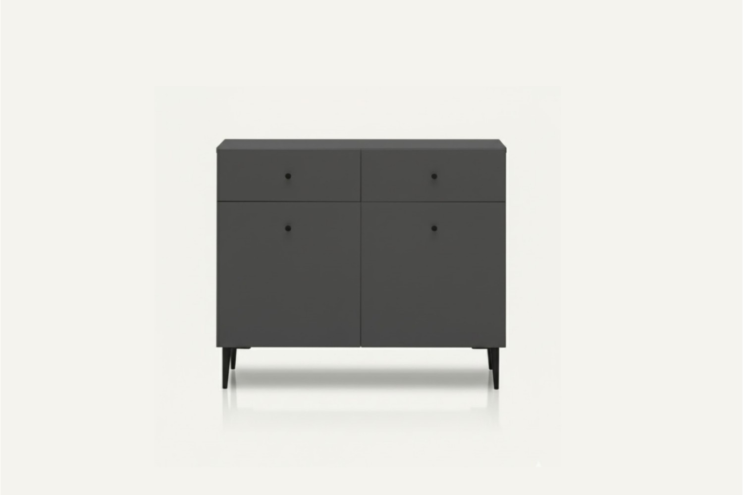 Maya Sideboard Cupboard and Drawers Small Anthracite