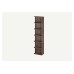 Mila Bookcase Open Shelves Baroque Oak