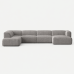 Moved XL U Shaped Sofa with Side Chaise