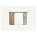 Mila Console Table Sandy Oak Left