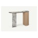 Mila Console Table Sandy Oak Right