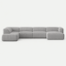 Moved XL U Shaped Sofa with Side Chaise