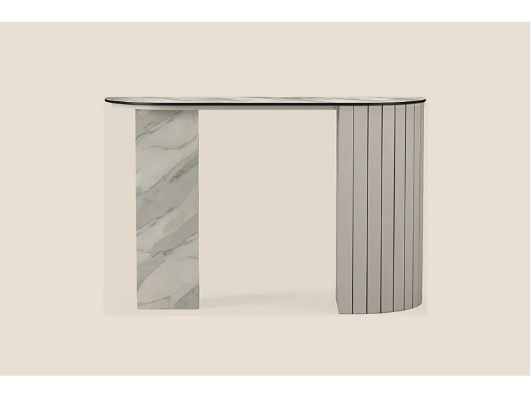 Mila Console Table Cashmere Right