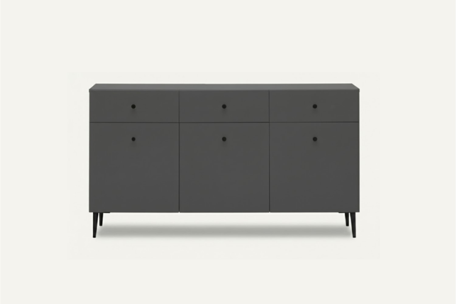 Maya Sideboard Cupboard and Drawers Large Anthracite