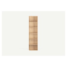 Mila Bookcase Open Shelves Sandy Oak