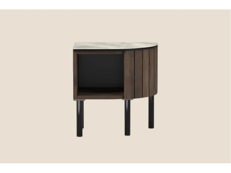 Mila Right Bedside Table in Baroque Oak