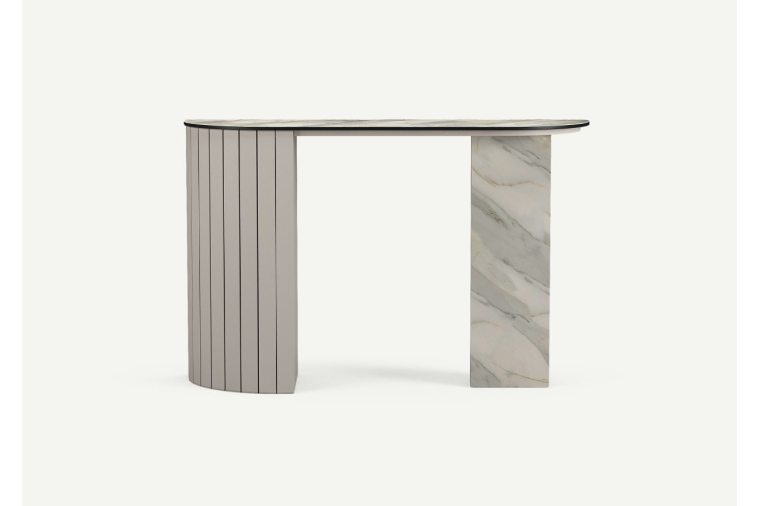 Mila Console Table Cashmere Left