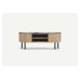 Mila TV Unit Open Shelves Small Sandy Oak