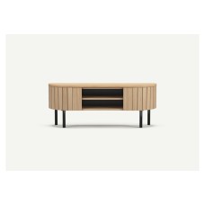 Mila TV Unit Open Shelves Small Sandy Oak