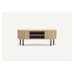 Mila TV Unit Open Shelves Small Sandy Oak