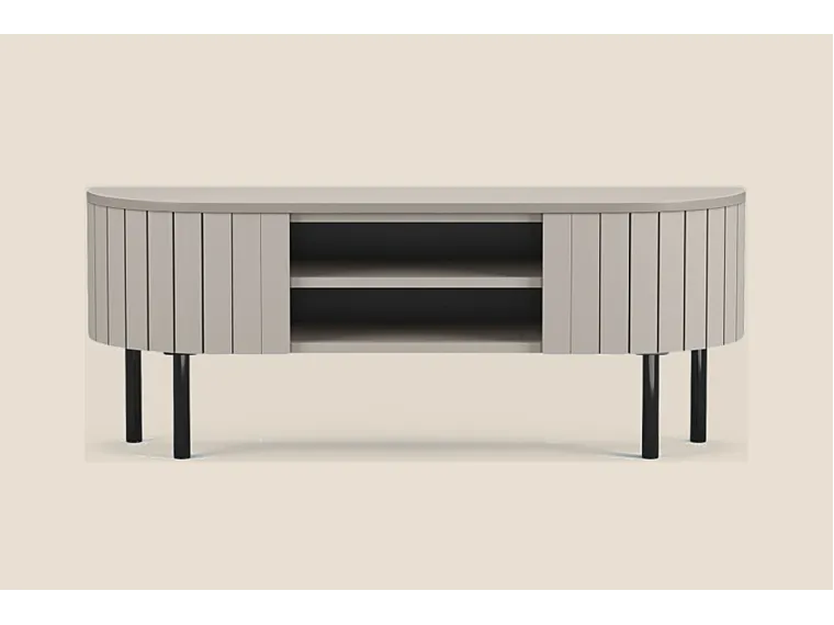 Mila TV Unit Open Shelves Small Cashmere