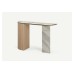 Mila Console Table Sandy Oak Left