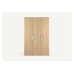 Mila Wardrobe Trio Sandy Oak