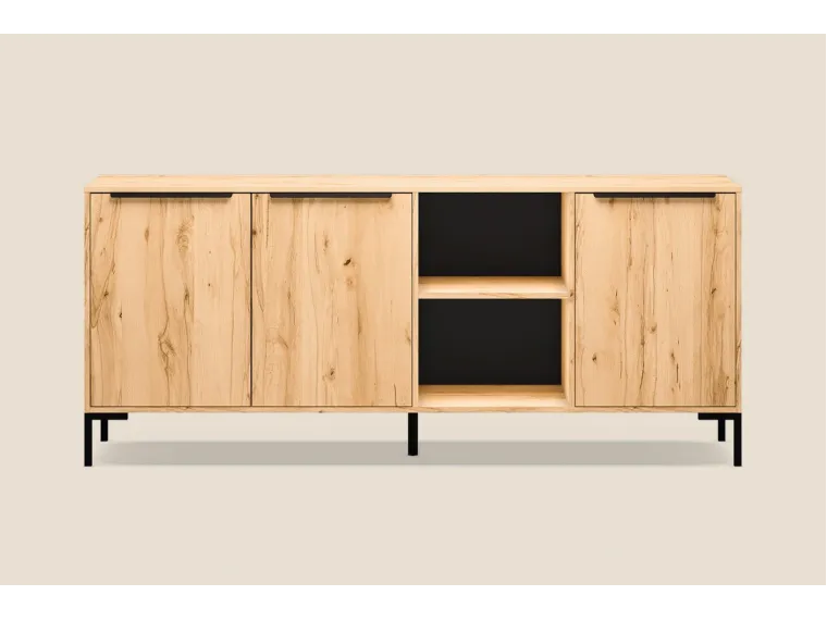 Horizon Sideboard Cupboard and Open Shelves Large