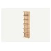Mila Bookcase Open Shelves Sandy Oak