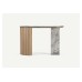 Mila Console Table Sandy Oak Left