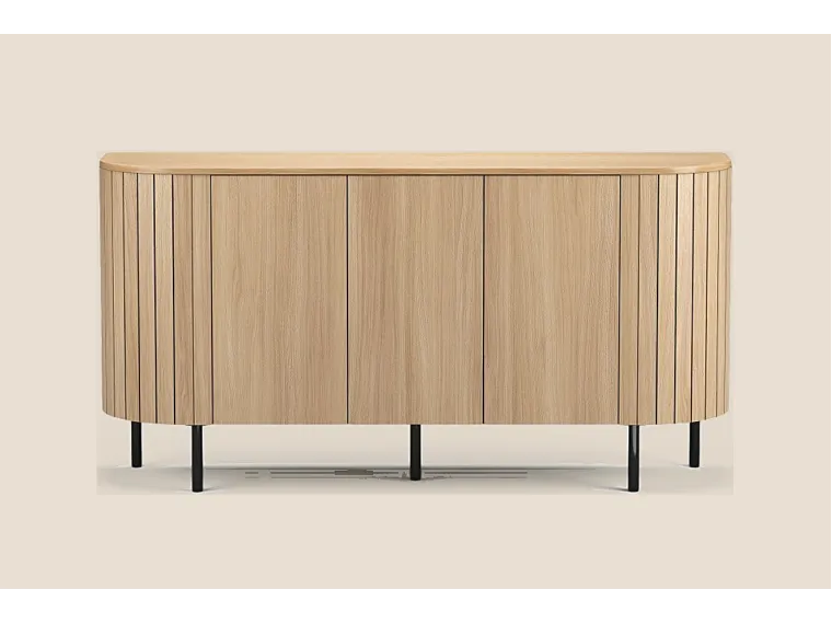 Mila Sideboard Three Doors Sandy Oak