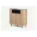 Mila Tall Sideboard Two Doors Sandy Oak