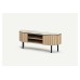 Mila TV Unit Open Shelves Small Sandy Oak