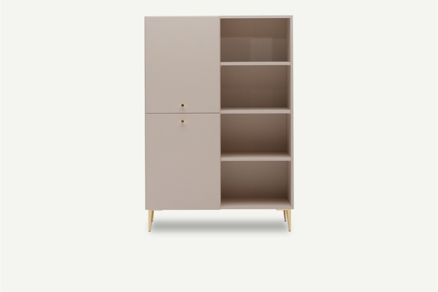 Maya Sideboard Cupboard and Open Shelves Tall