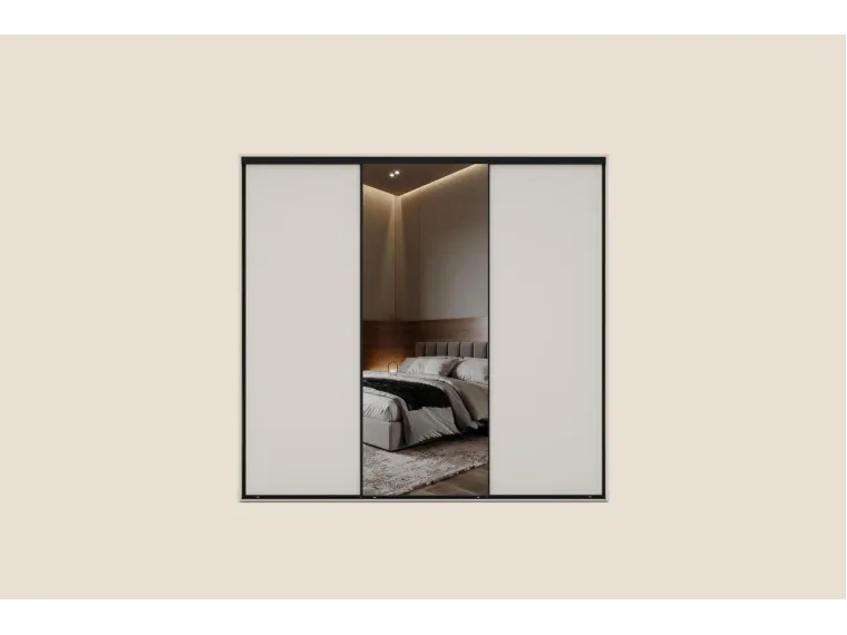 Deko Sliding Wardrobe with Mirror 250 cm