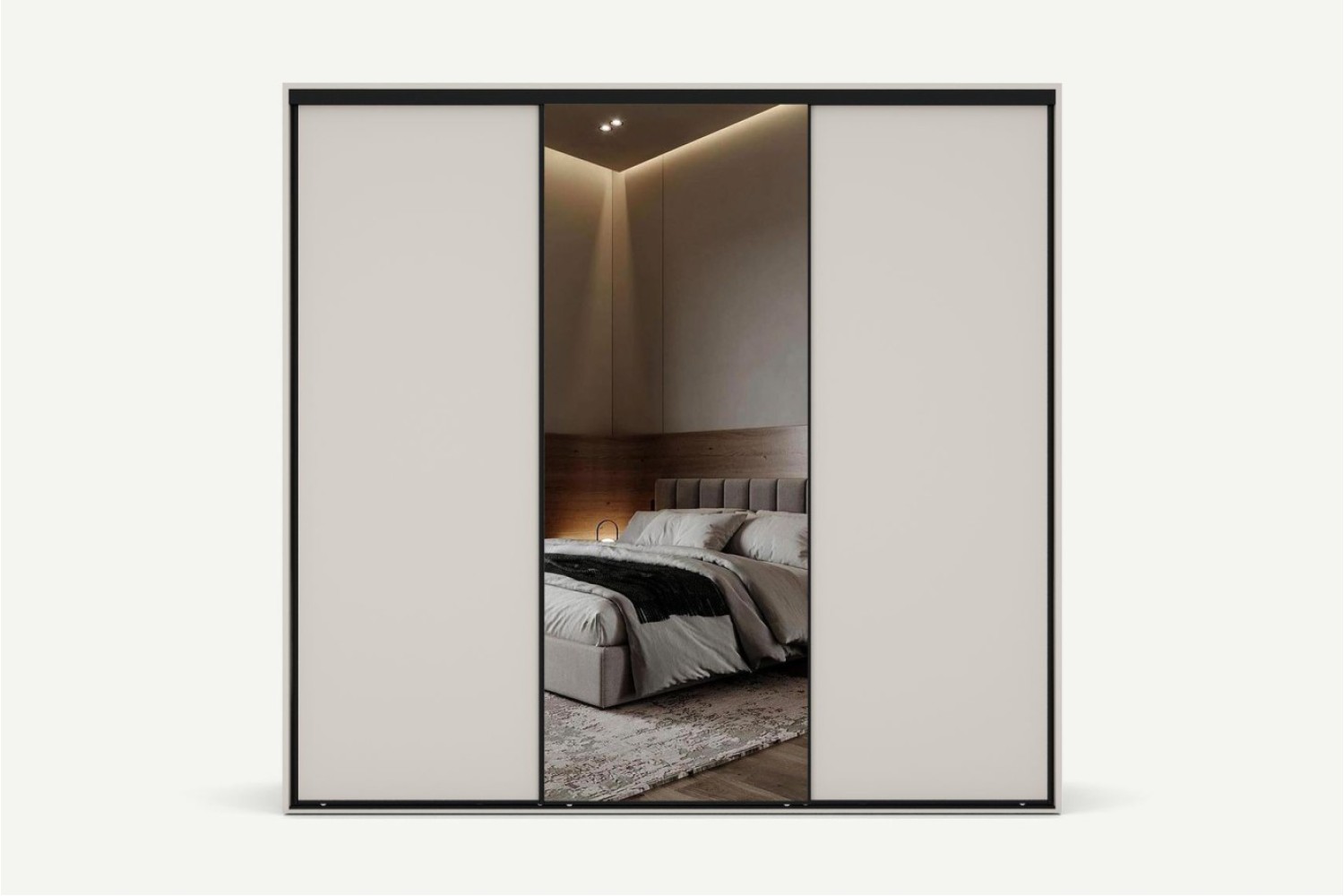 Deko Sliding Wardrobe with Mirror 250 cm