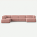 Moved XL U Shaped Sofa with Side Chaise