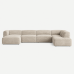 Moved XL U Shaped Sofa with Side Chaise