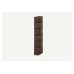 Mila Bookcase Open Shelves Baroque Oak