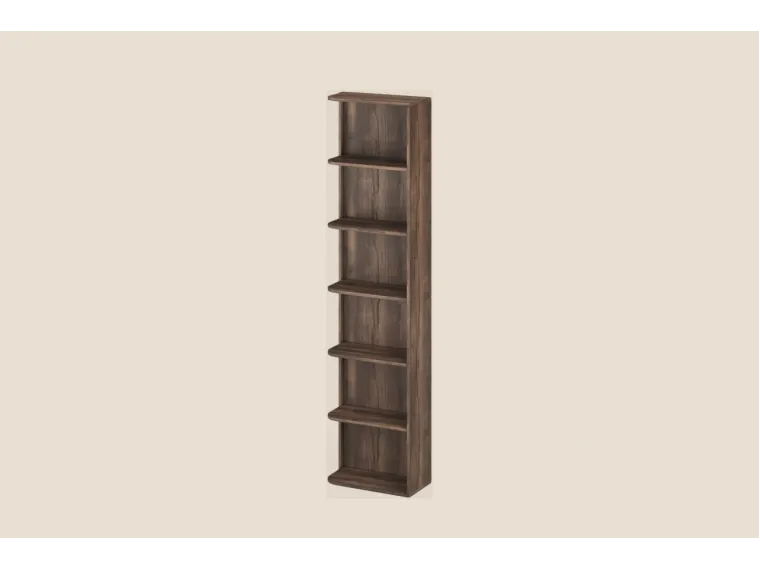 Mila Bookcase Open Shelves Baroque Oak