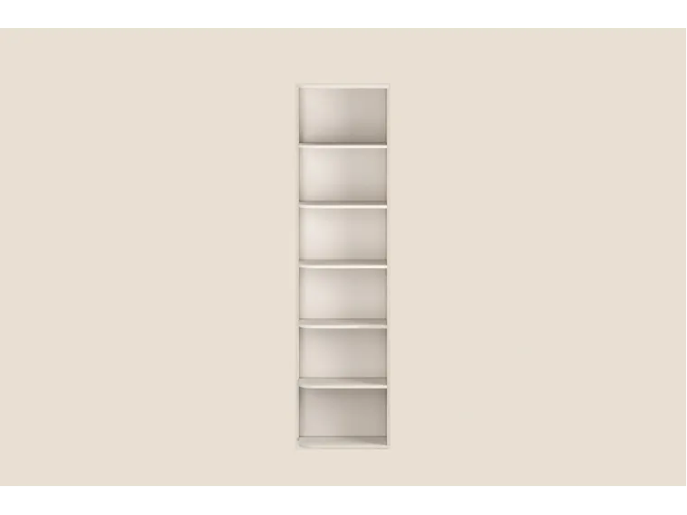 Mila Bookcase Open Shelves Cashmere