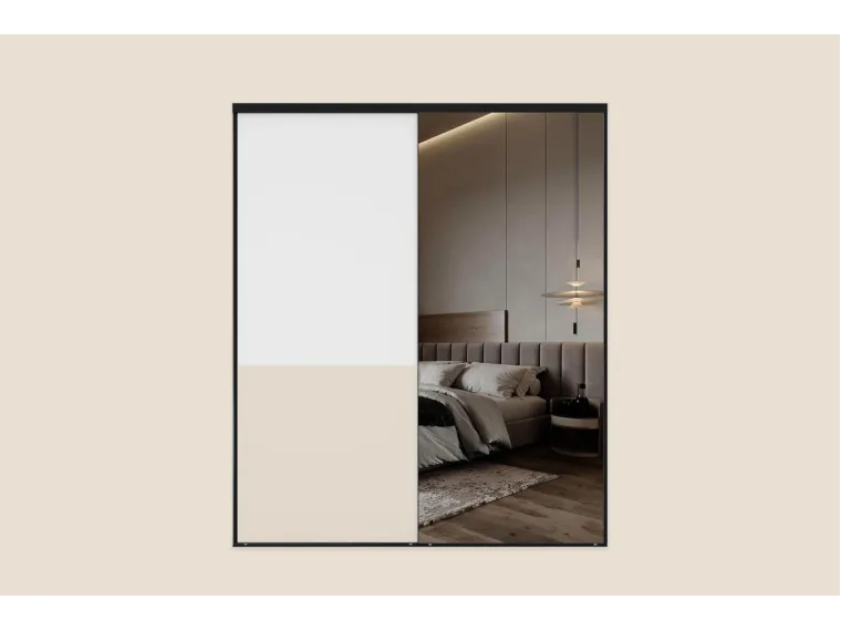 Deko Sliding Wardrobe with Mirror 200 cm