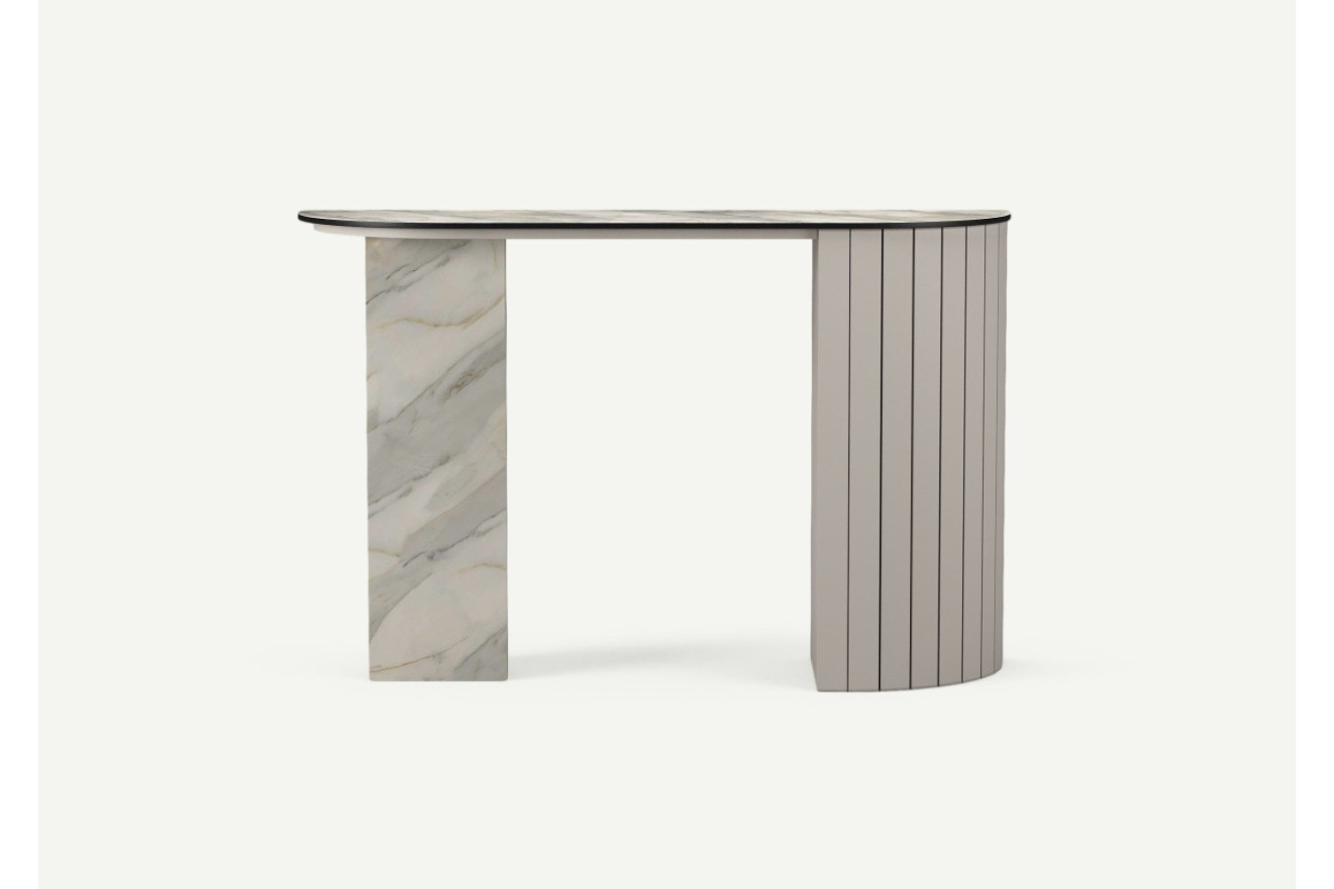 Mila Console Table Cashmere Right