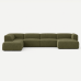 Moved XL U Shaped Sofa with Side Chaise