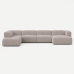 Moved XL U Shaped Sofa with Side Chaise