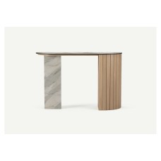 Mila Console Table Sandy Oak Right