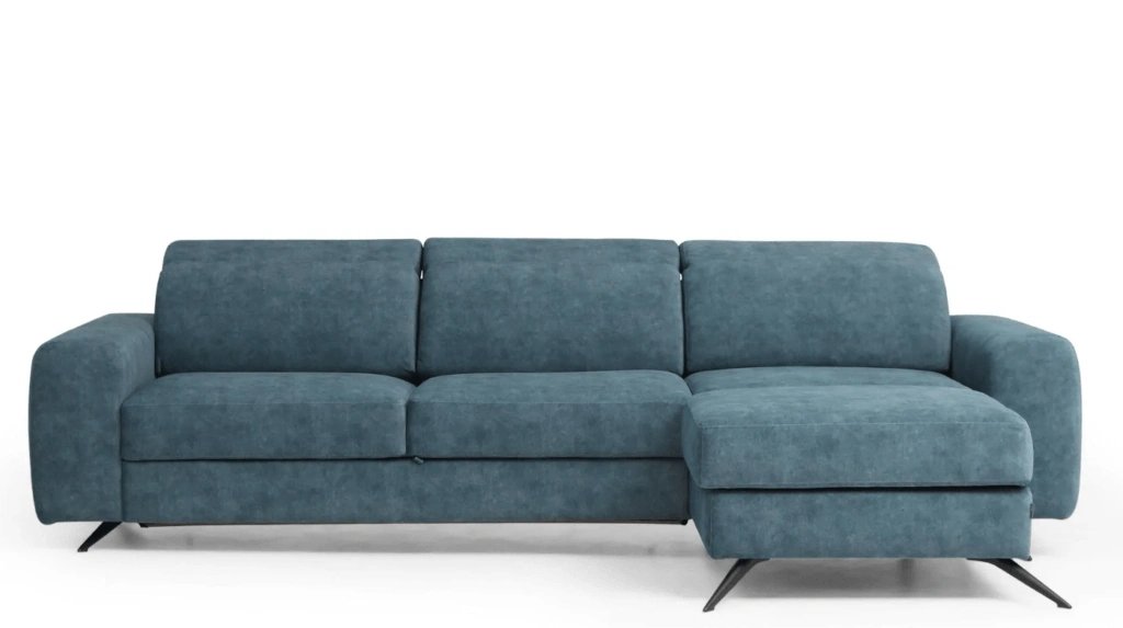Mocca Corner Sofa Bed Blue Zoya 07