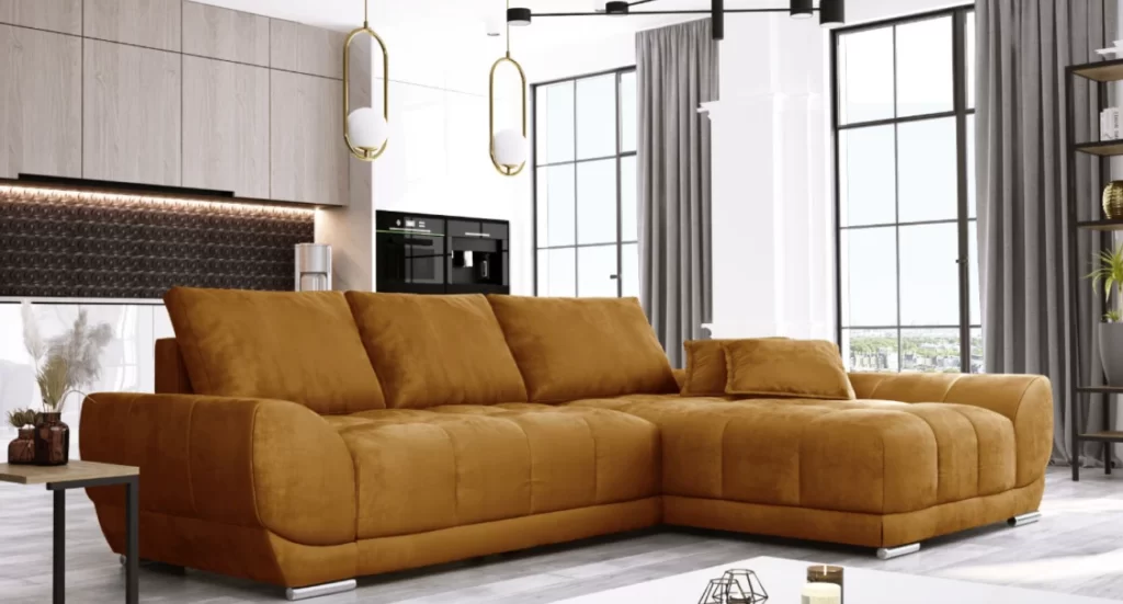 Orange sofa