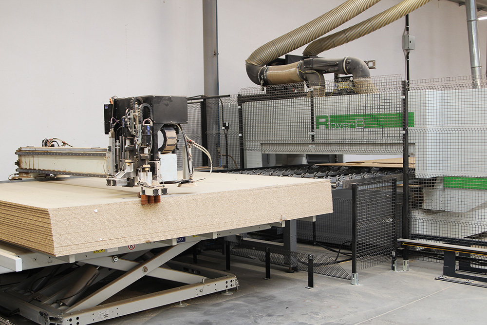 Our furniture factory in Poland — CNC panel-cutting line
